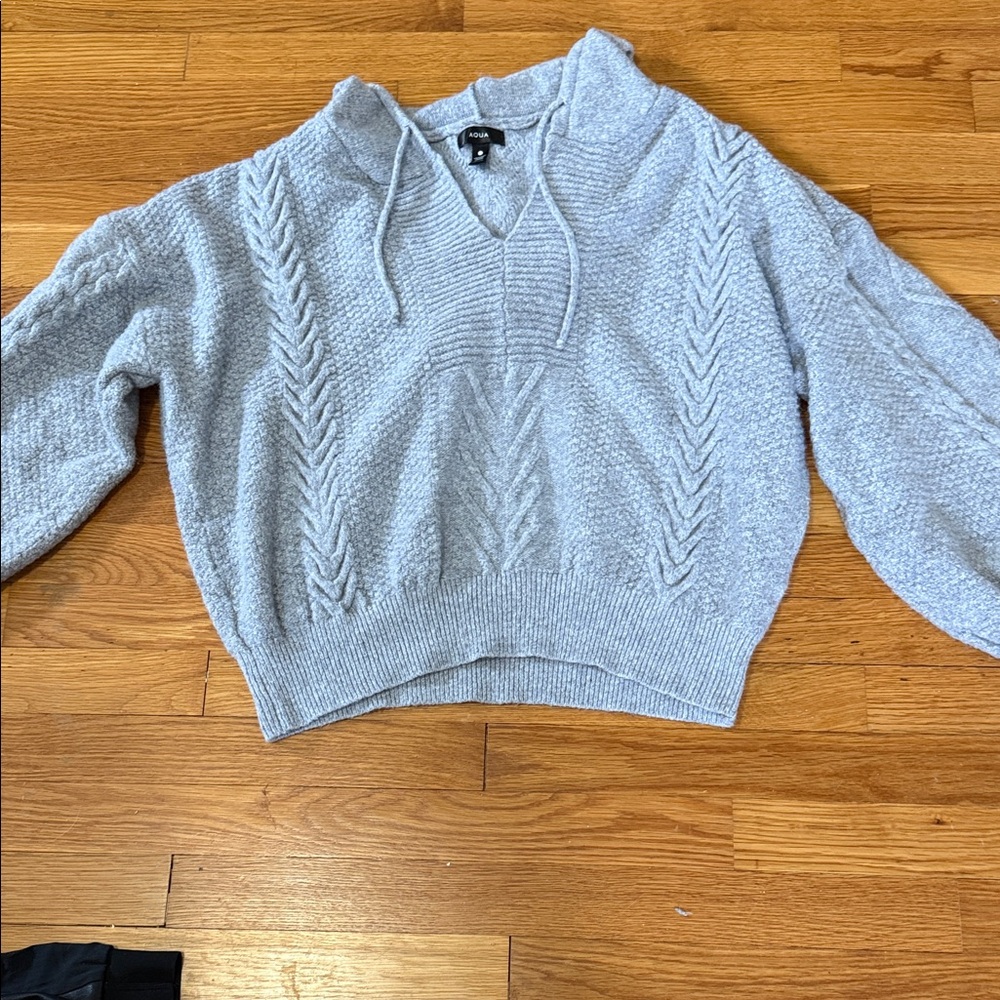 Knit hoodie